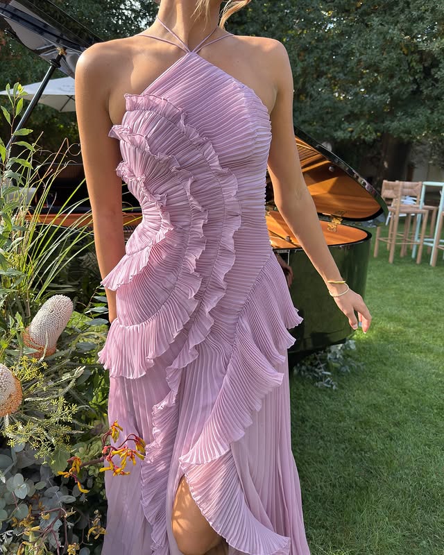 Graceful Tiered Long Dress