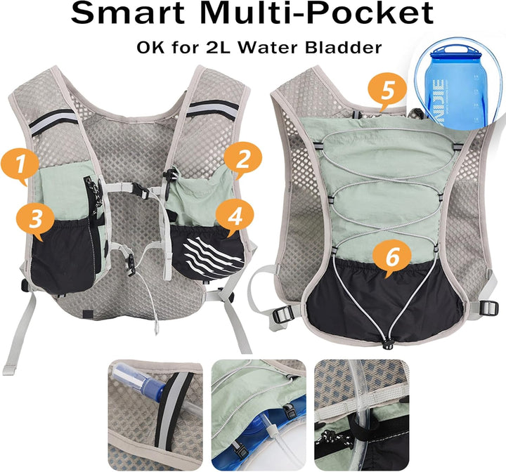 Featherweight Hydration Pack for Running with 2L Water Reservoir – Kaelan