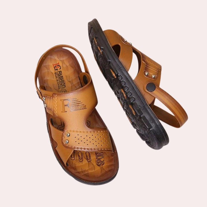 Travis Casual Leather Sandals for Men - Stylish, Versatile, and Airy