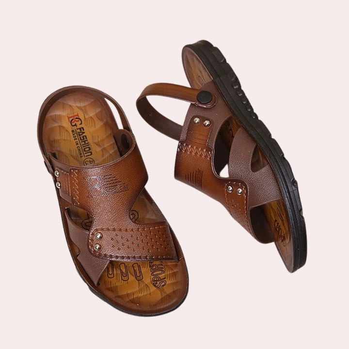 Travis Casual Leather Sandals for Men - Stylish, Versatile, and Airy