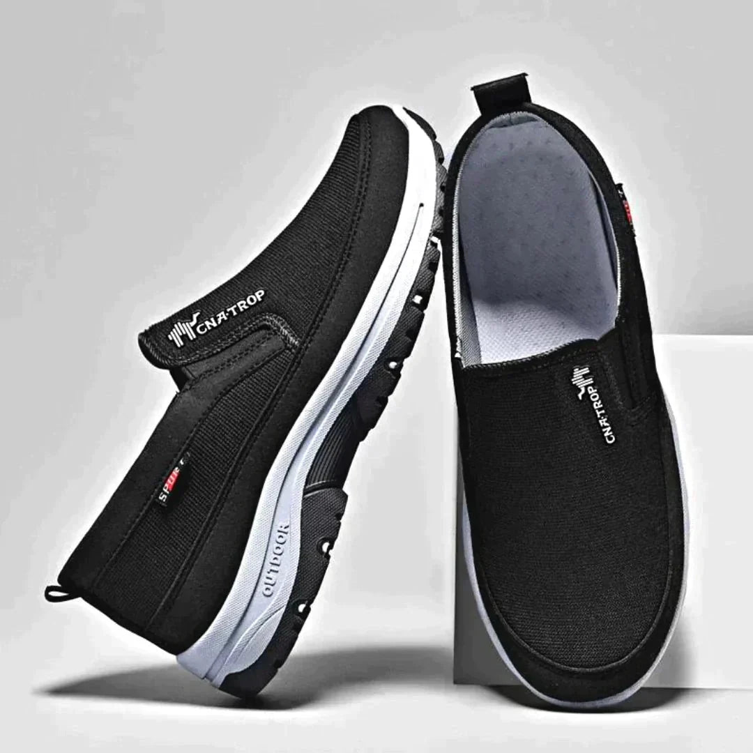 Men's Aqua-Resistant Casual Slip-On Sneakers - Breathable & Grip-Enhanced