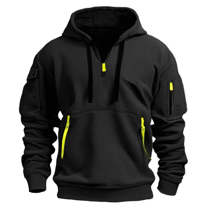 Men’s Performance Hoodie - Versatile Design with Pockets, Zip Closure, and Lightweight Fabric