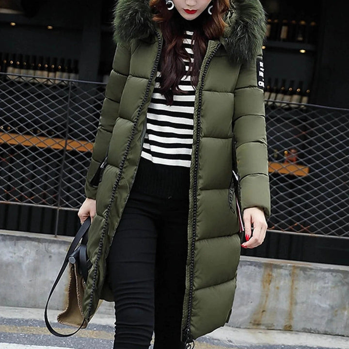 Fiona's Insulated Winter Coat with Fur-Collared Hood