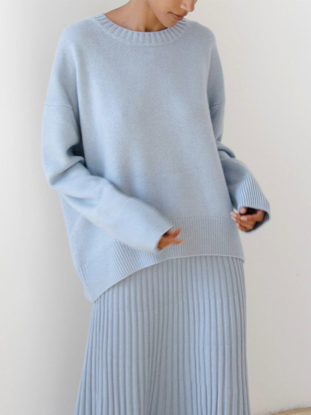Relaxed Fit Pullover Knit Jumper