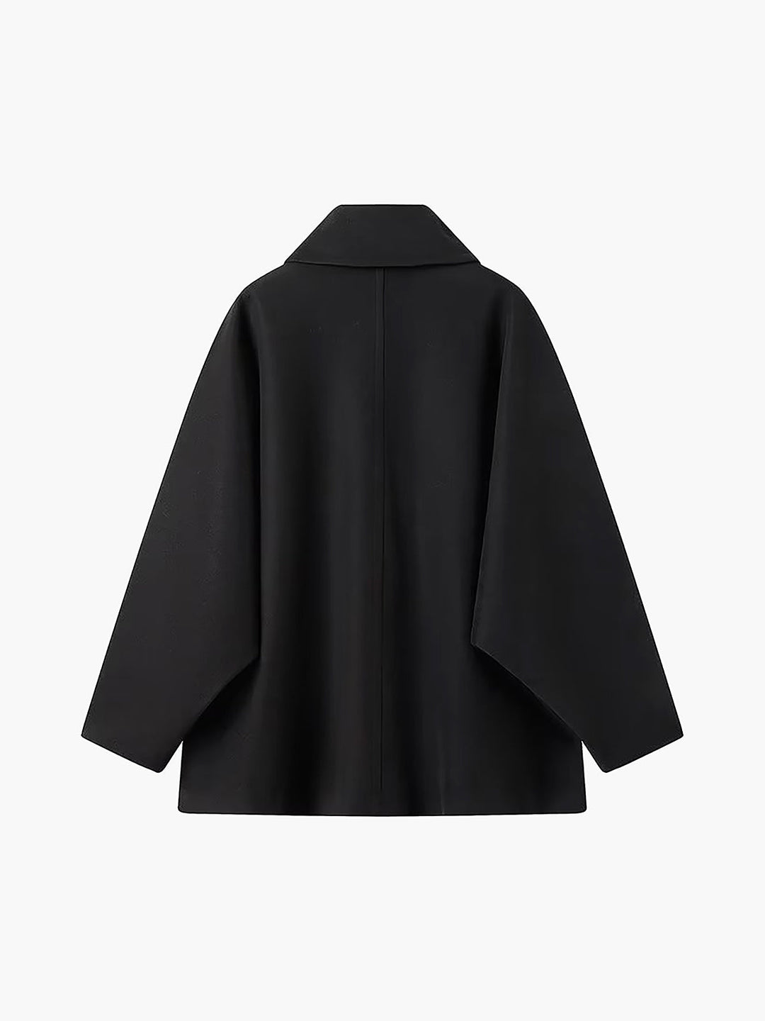 Catherine's Cozy Wool-Blend Long Coat with Button Front