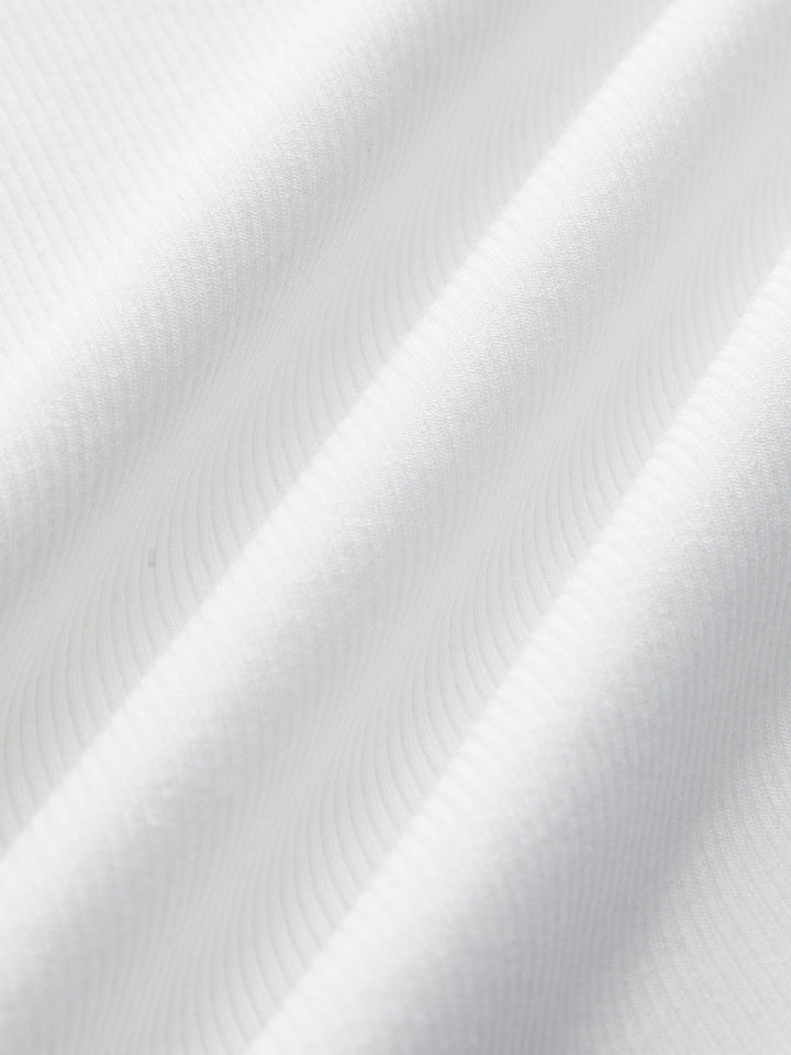 Textured Short Sleeveless Tee