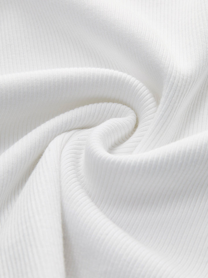 Textured Short Sleeveless Tee