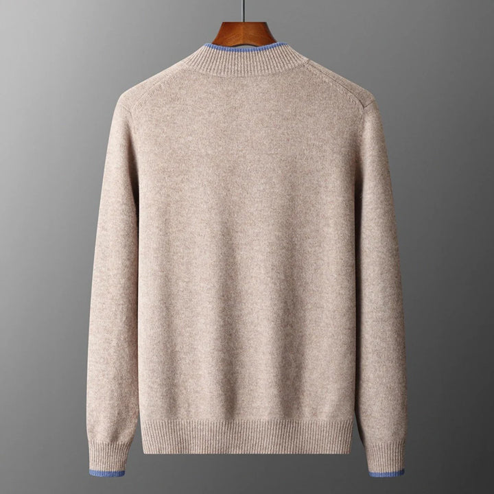 Liam Cashmere Zip-Up Sweater