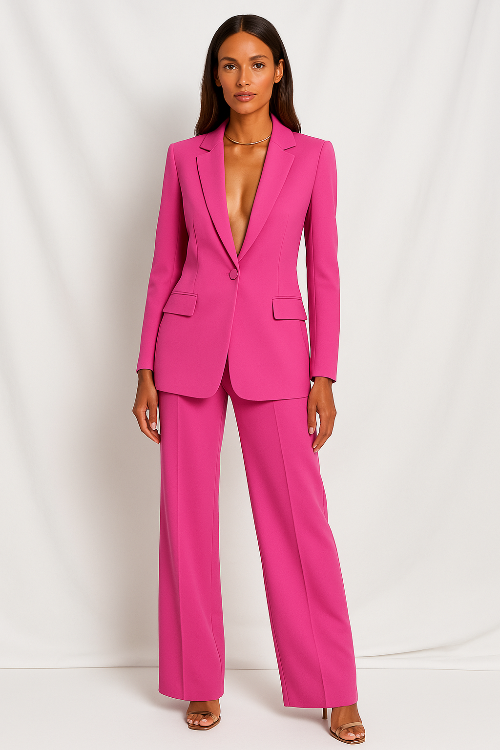 Tailored Blazer and Pants Ensemble