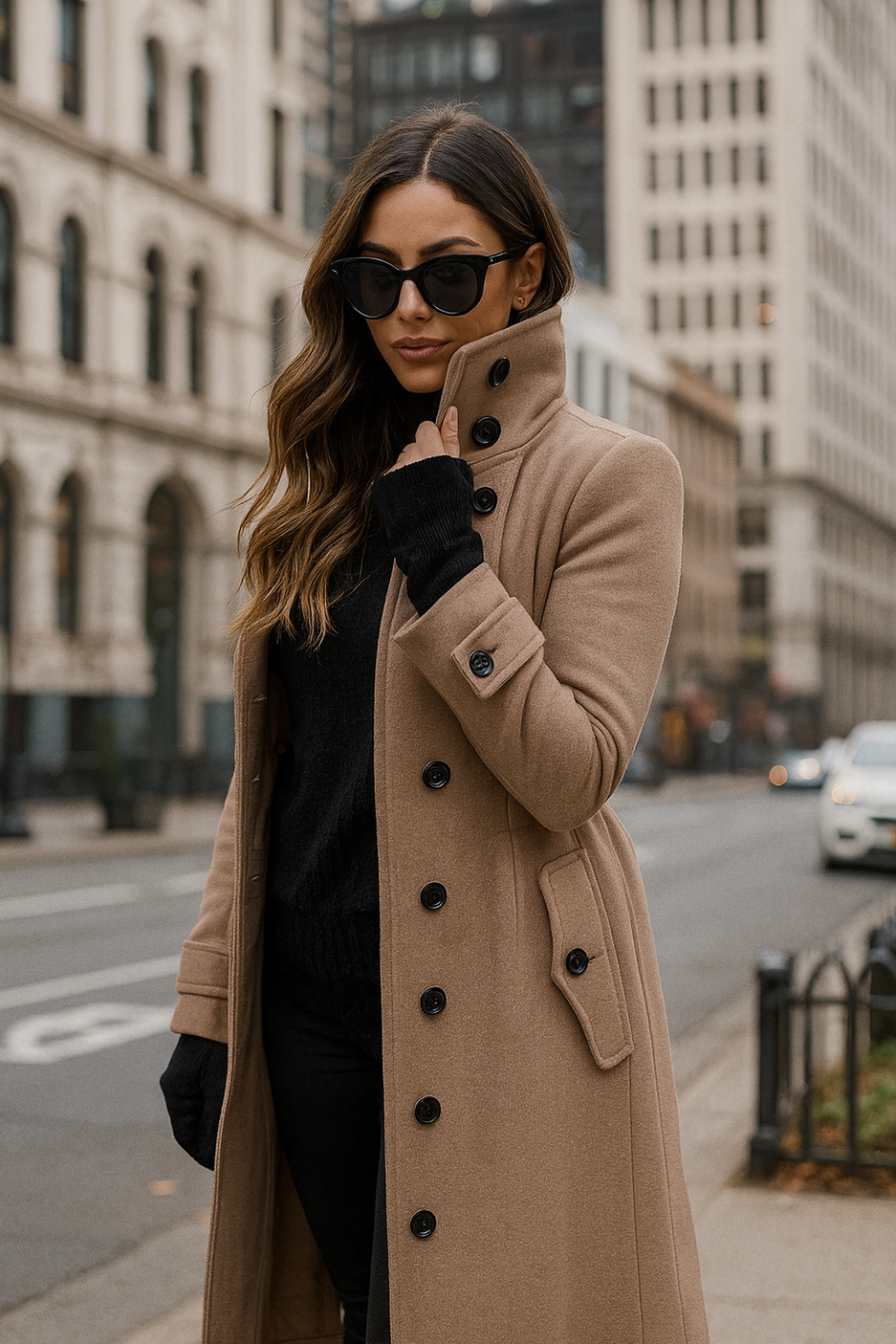 Sophia's Chic Insulated Overcoat