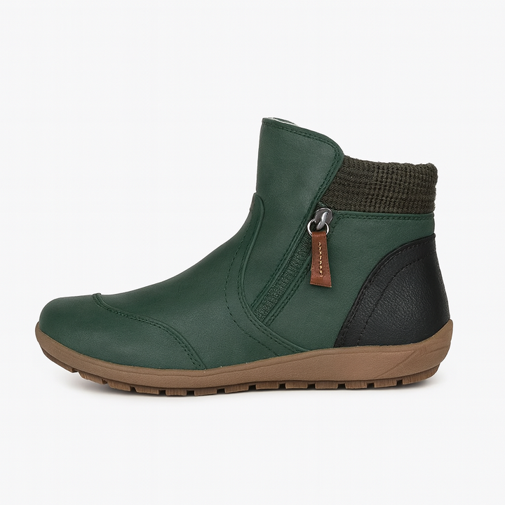 Sophia's Cozy Waterproof Booties with Slip-Resistant Outsole