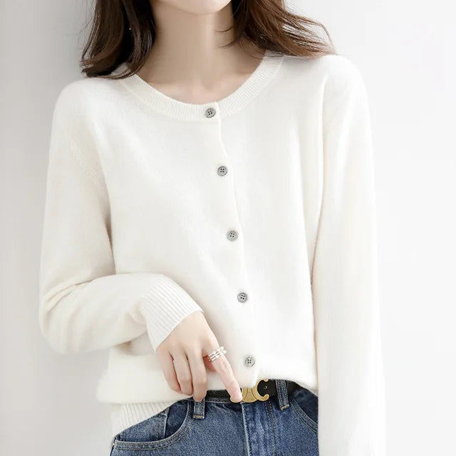 Cozy Knit Button-Up Sweater