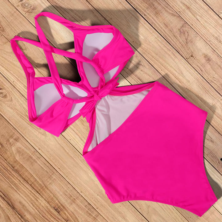 Mason - Chic One-Piece Swimwear with Trendy Wrap Design