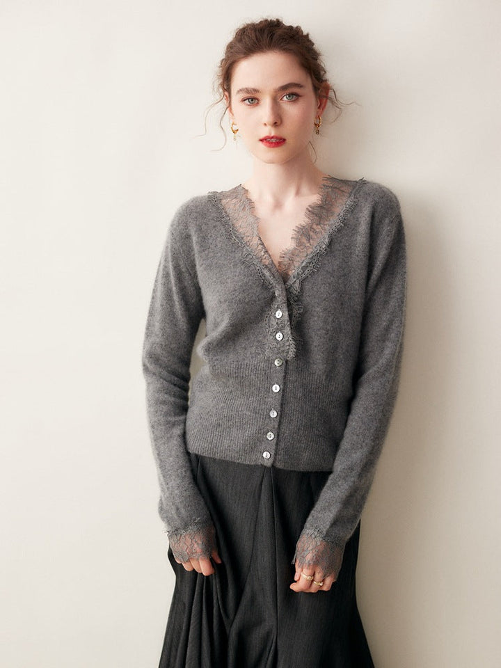Samantha Knit Cashmere Sweater Cardigan