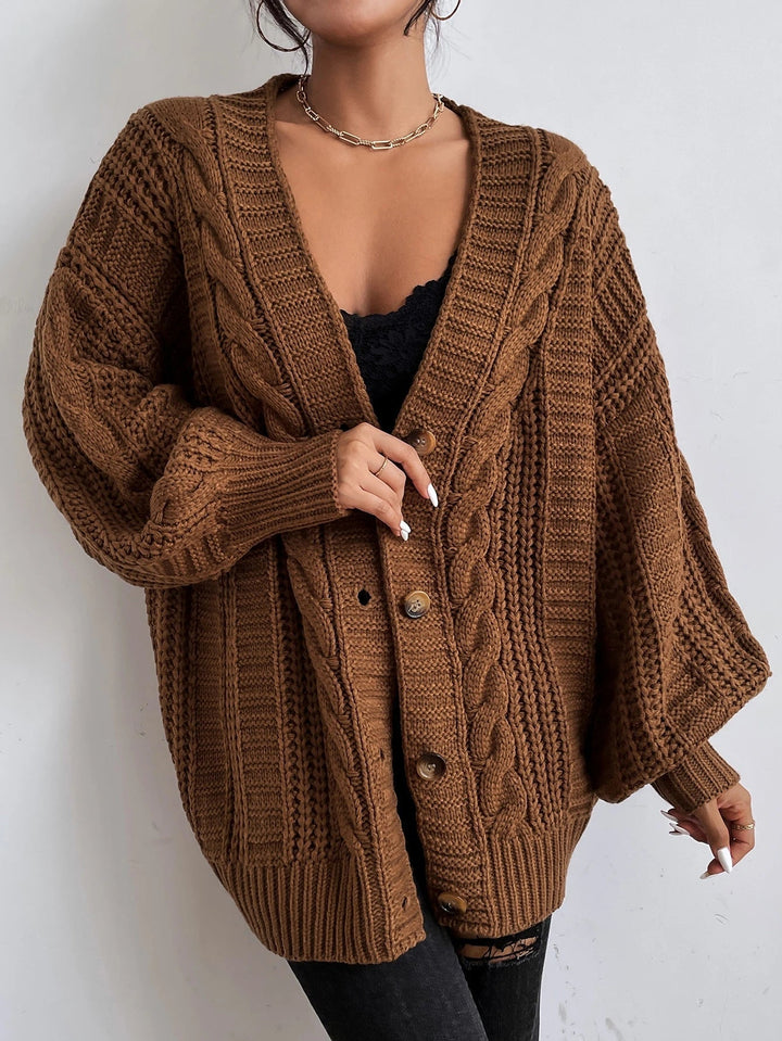 Chunky Knit Open-Front Sweater
