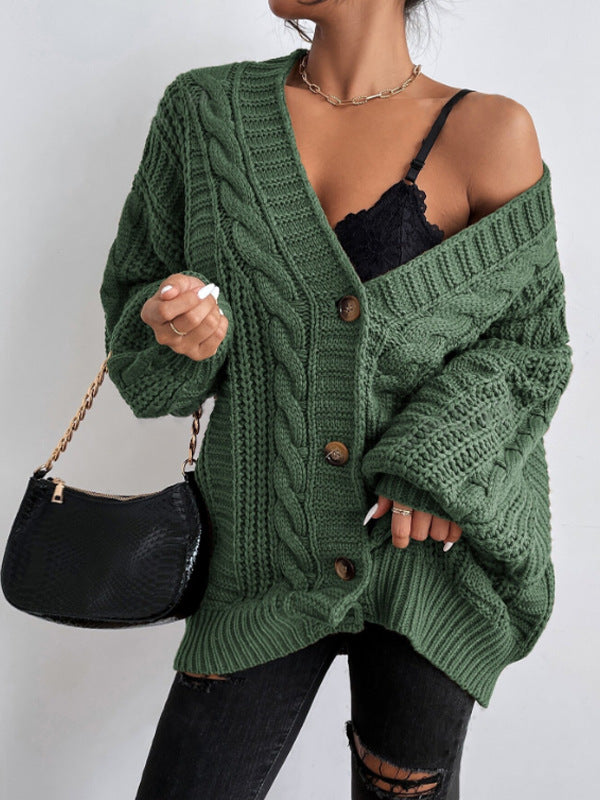 Chunky Knit Open-Front Sweater