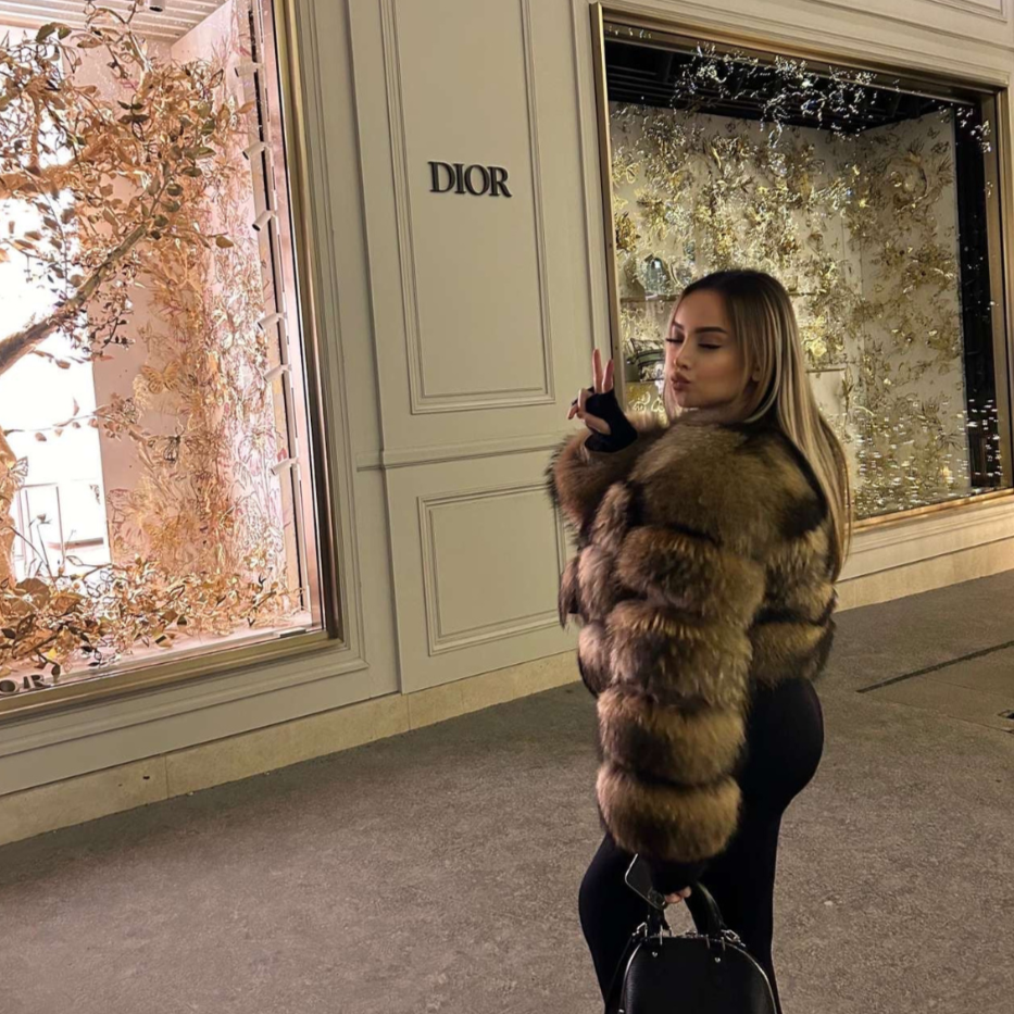 Ladies' Plush Faux Fur Coat