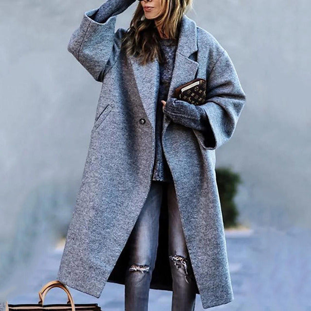 Evelyn - Stylish Wool Overcoat for Ultimate Comfort and Classic Appeal