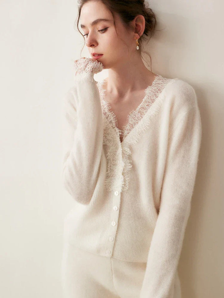 Samantha Knit Cashmere Sweater Cardigan