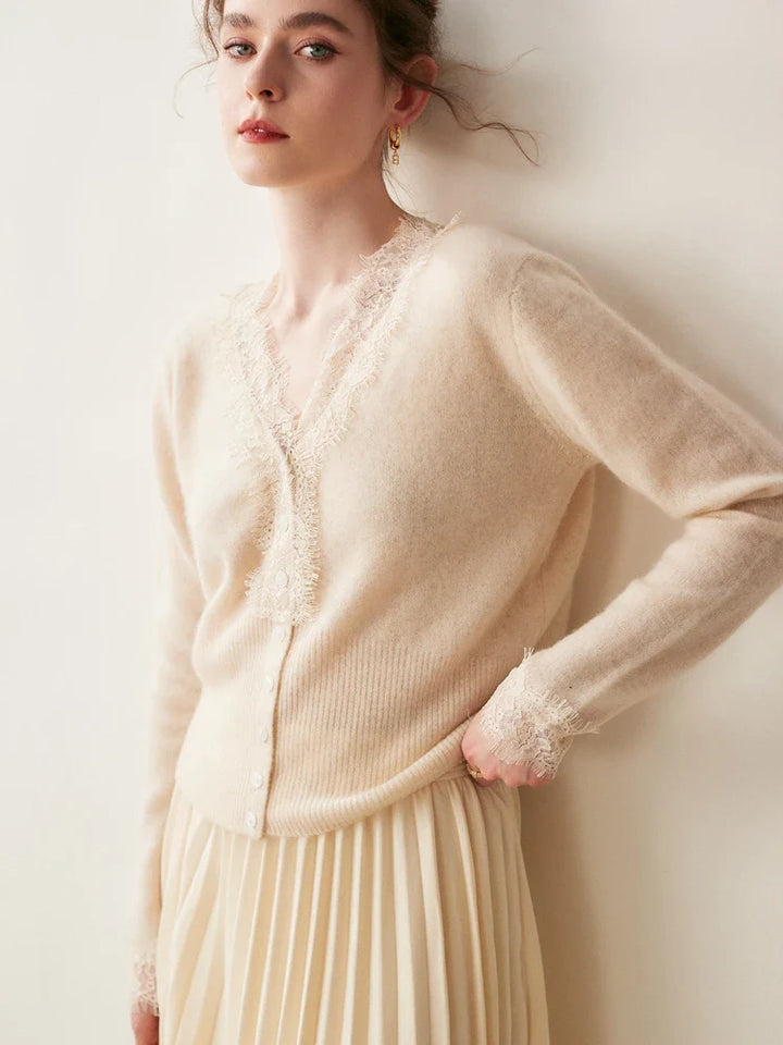 Samantha Knit Cashmere Sweater Cardigan