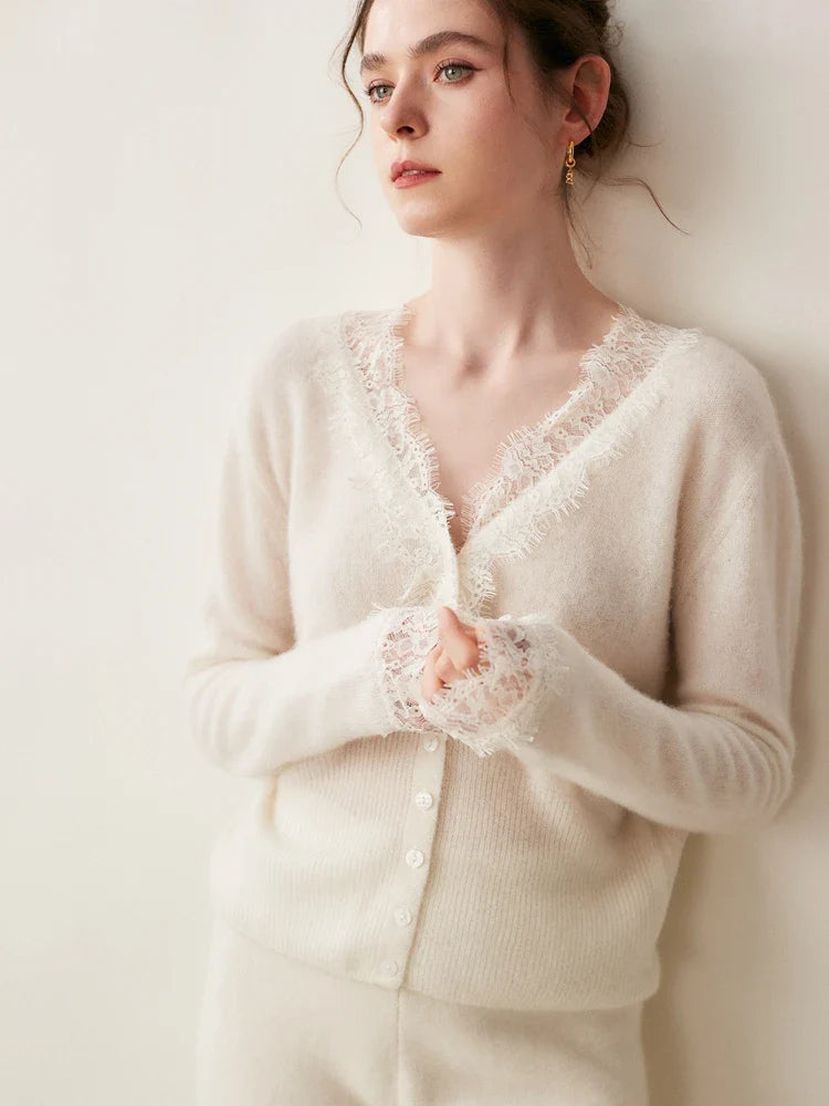Samantha Knit Cashmere Sweater Cardigan