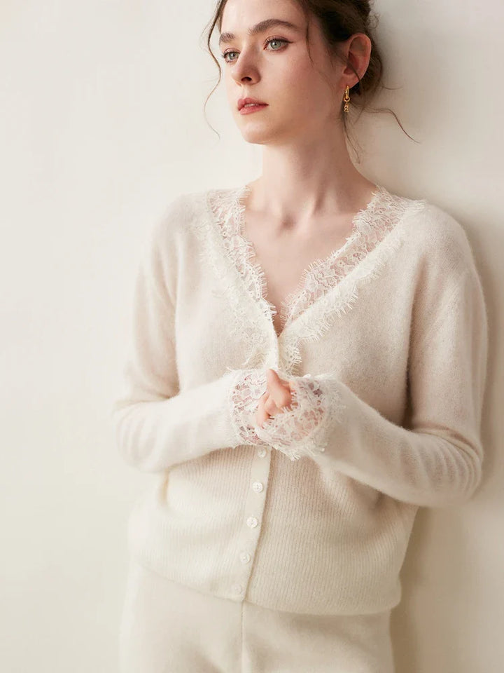 Samantha Knit Cashmere Sweater Cardigan