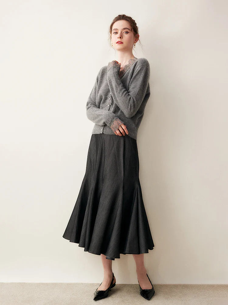 Samantha Knit Cashmere Sweater Cardigan