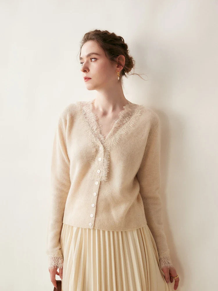 Samantha Knit Cashmere Sweater Cardigan