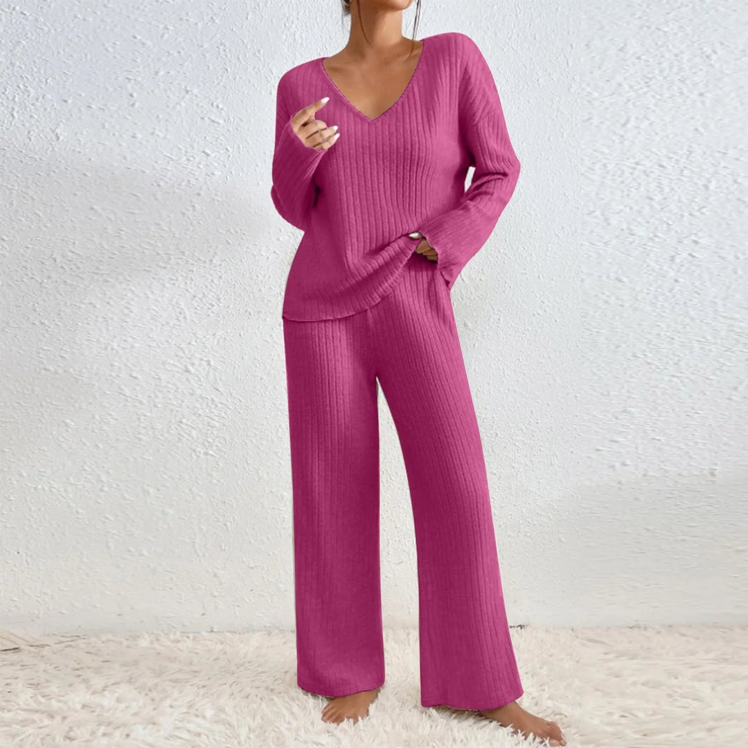Sophia Cozy Knit Loungewear Ensemble