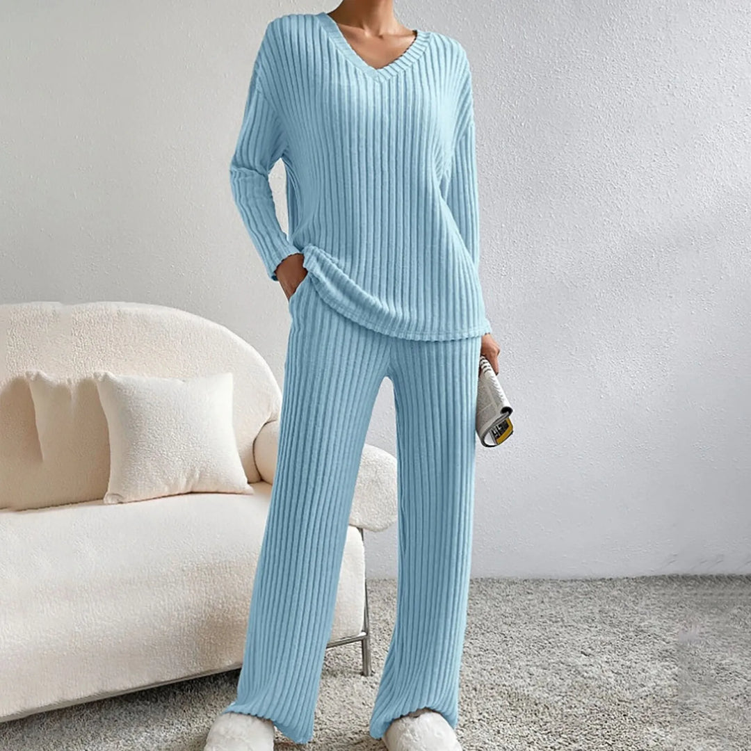 Sophia Cozy Knit Loungewear Ensemble