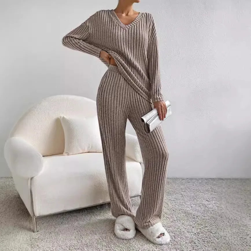 Sophia Cozy Knit Loungewear Ensemble