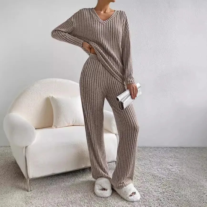 Sophia Cozy Knit Loungewear Ensemble