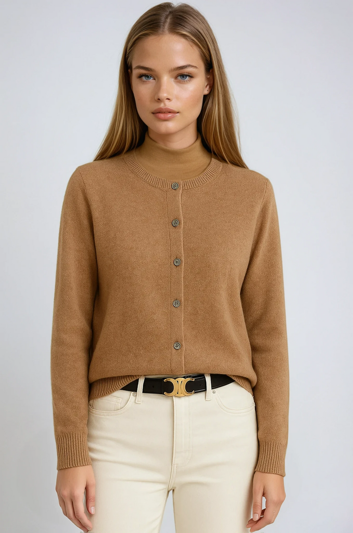Cozy Knit Button-Up Sweater