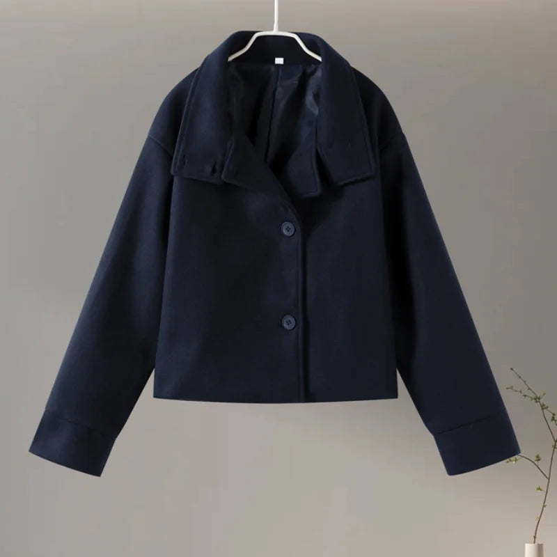 Women's Stand-Up Collar Peacoat