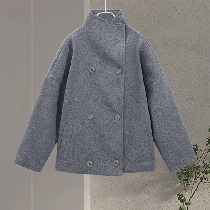 Women's Stand-Up Collar Peacoat