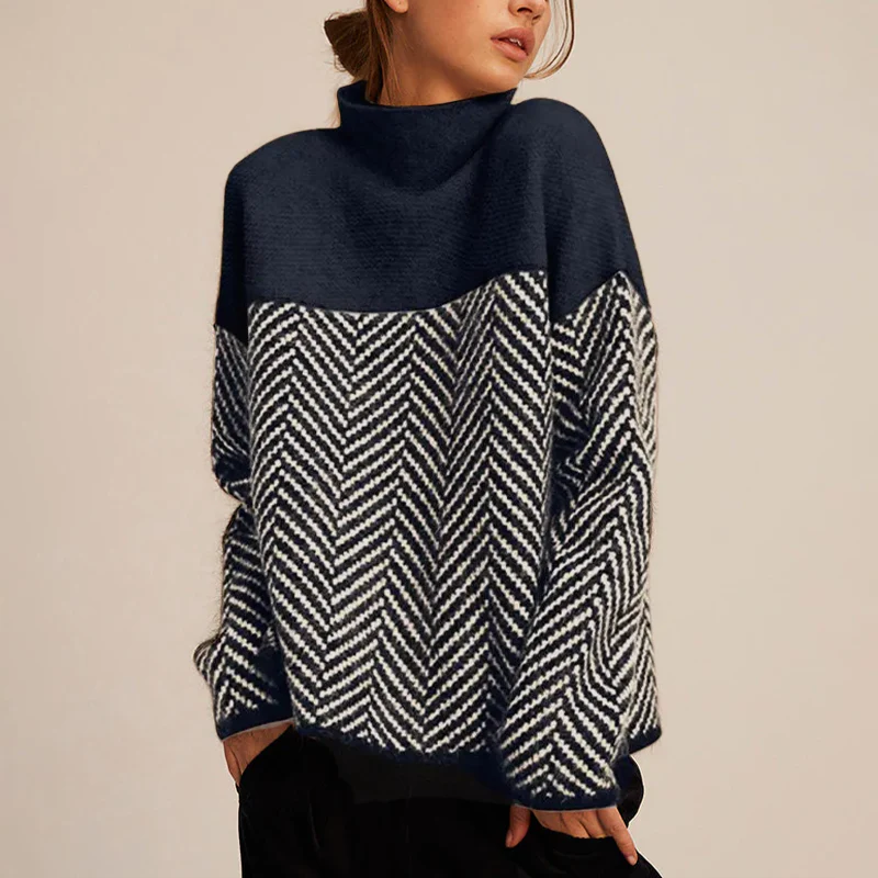 The Flynn Zigzag Knit Pullover