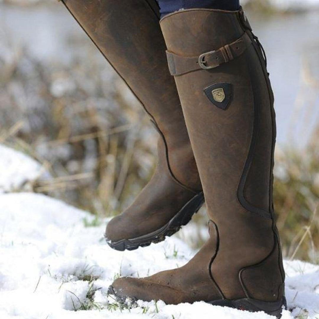 Elena Women's Snow-Resistant Leather Equestrian Boots