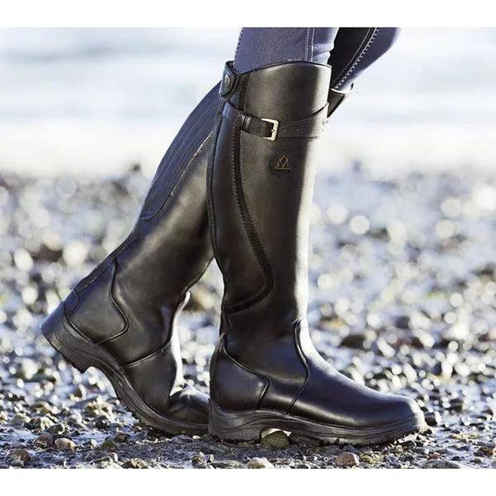Elena Women's Snow-Resistant Leather Equestrian Boots
