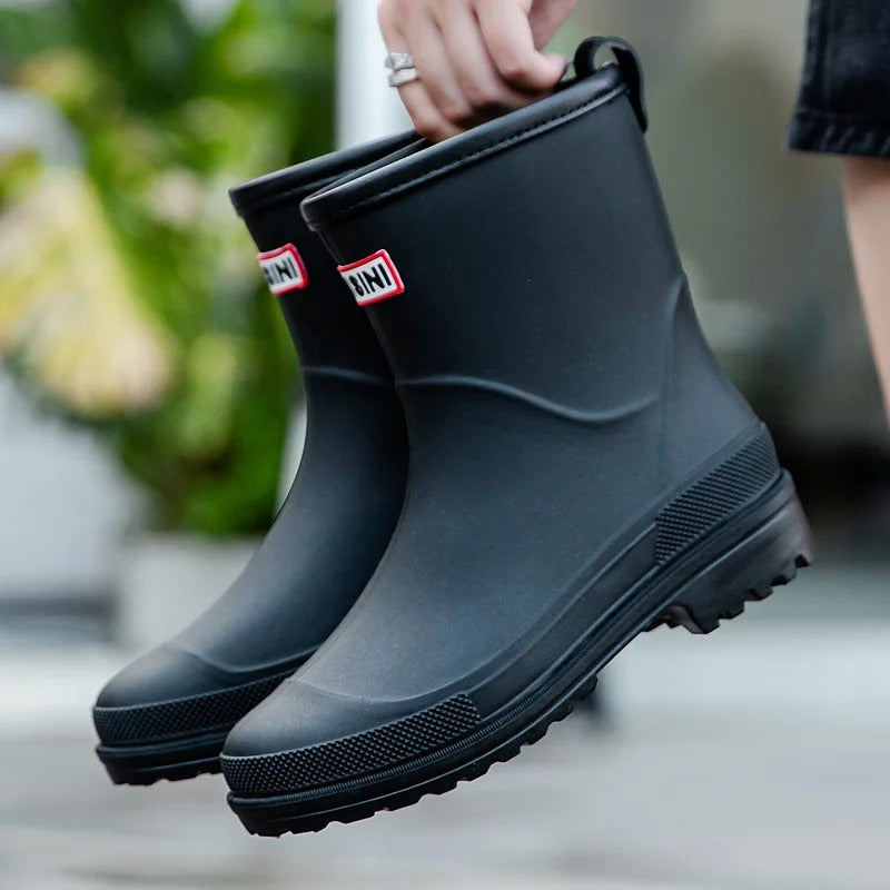 HydraWalker 2.0 | Chic Waterproof Mid-Calf Rain Boots for Ladies