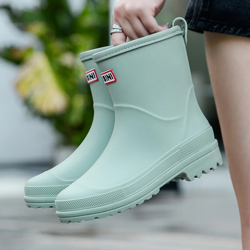 HydraWalker 2.0 | Chic Waterproof Mid-Calf Rain Boots for Ladies