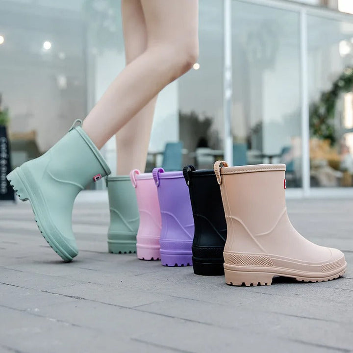 HydraWalker 2.0 | Chic Waterproof Mid-Calf Rain Boots for Ladies