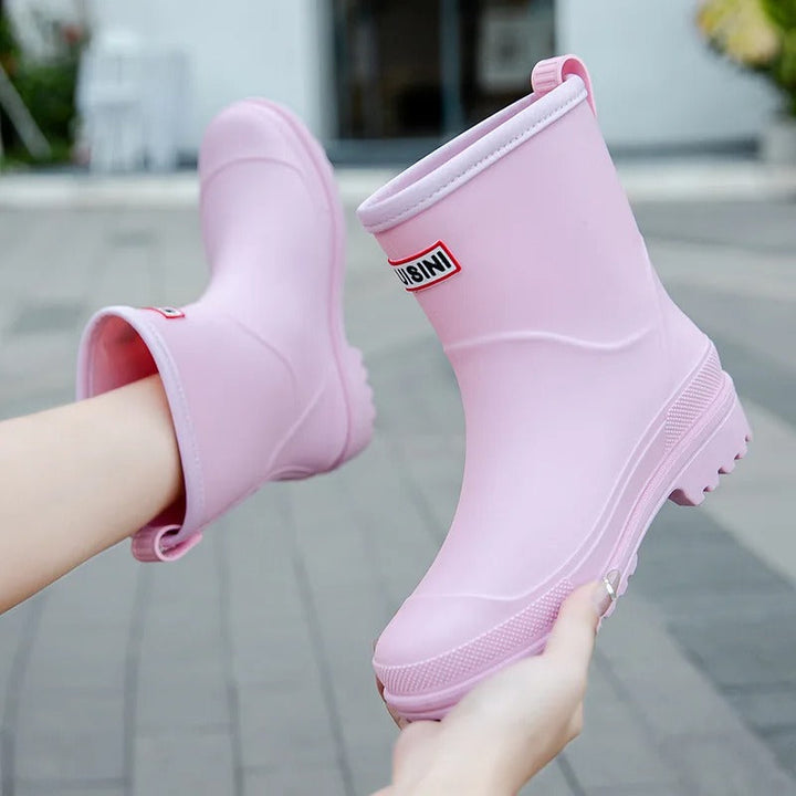 HydraWalker 2.0 | Chic Waterproof Mid-Calf Rain Boots for Ladies