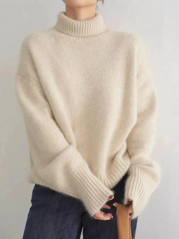 Soft Cashmere Turtleneck Sweater for Women - Aria