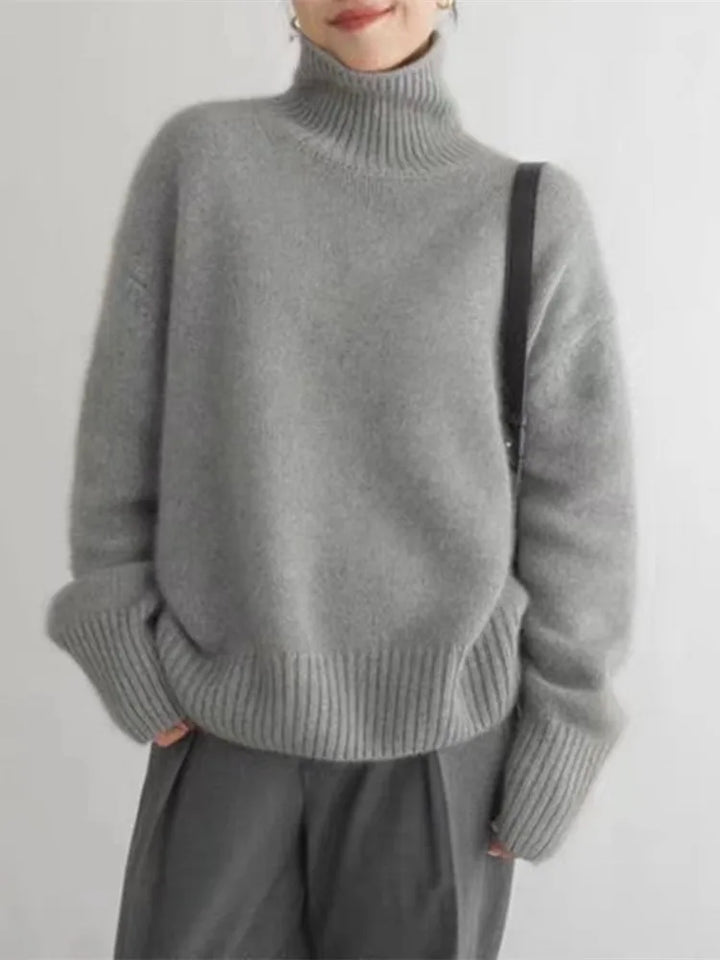 Soft Cashmere Turtleneck Sweater for Women - Aria