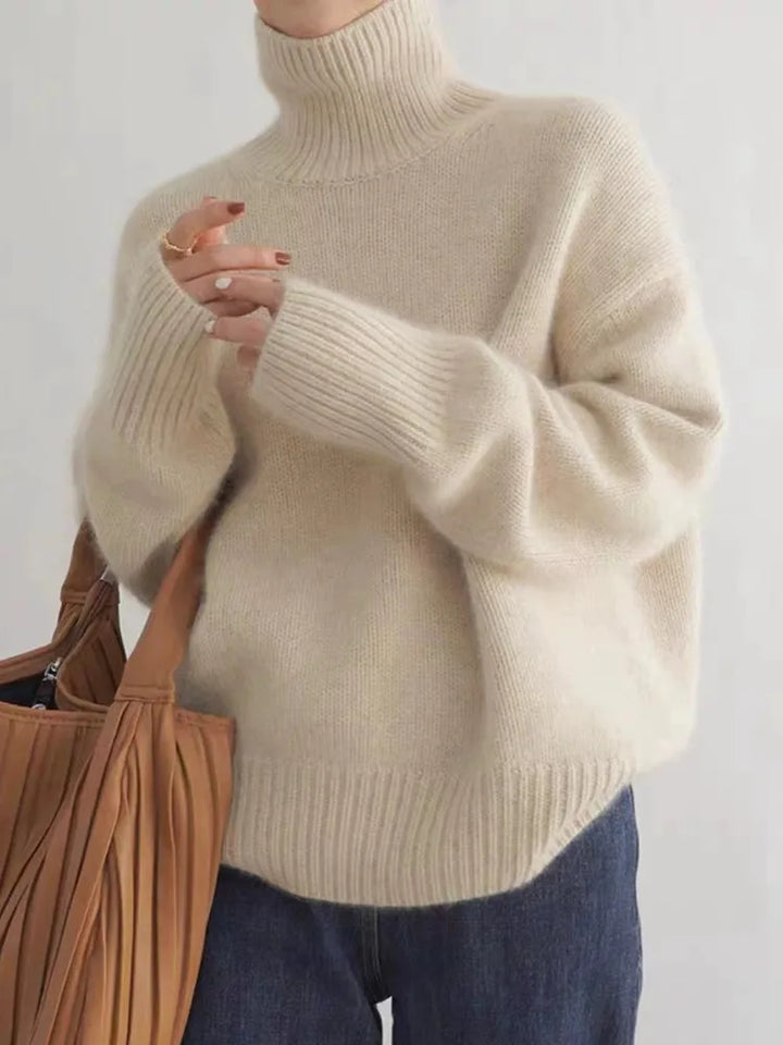Soft Cashmere Turtleneck Sweater for Women - Aria