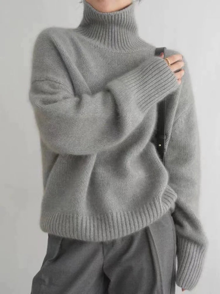 Soft Cashmere Turtleneck Sweater for Women - Aria