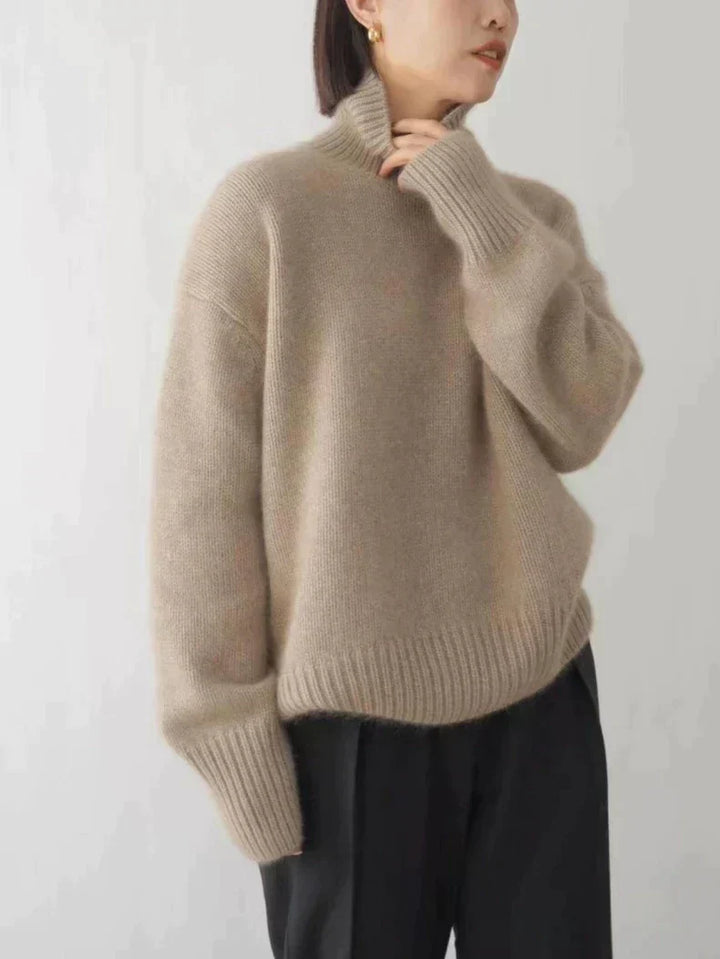 Soft Cashmere Turtleneck Sweater for Women - Aria