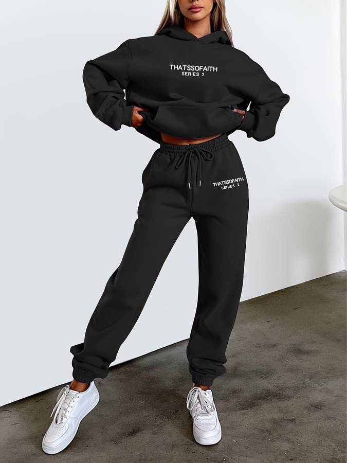 Leisure Women's Hoodie and Sweatpants Ensemble - Ava