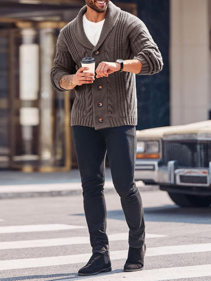 Stylish Knit Cardigan for Men - Ethan