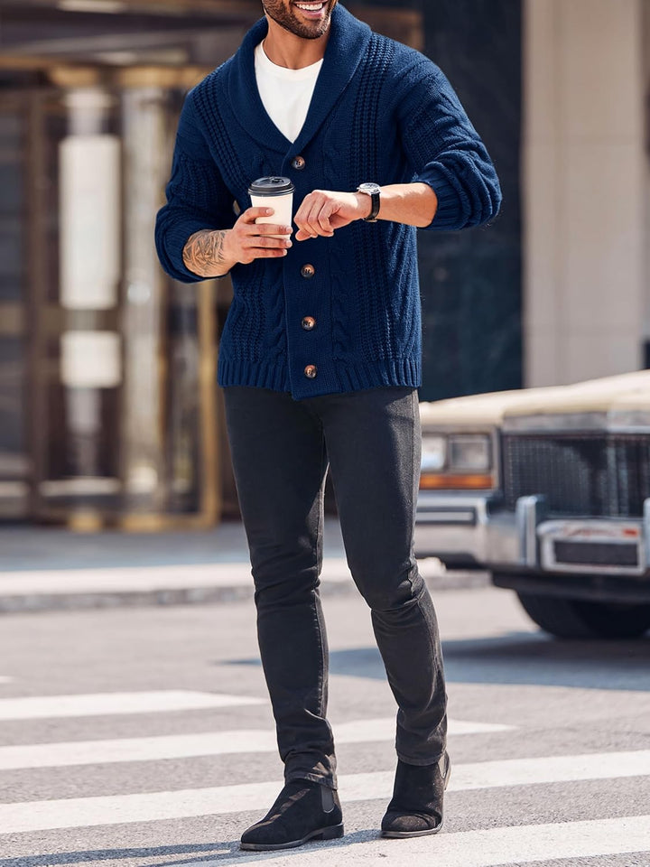Stylish Knit Cardigan for Men - Ethan